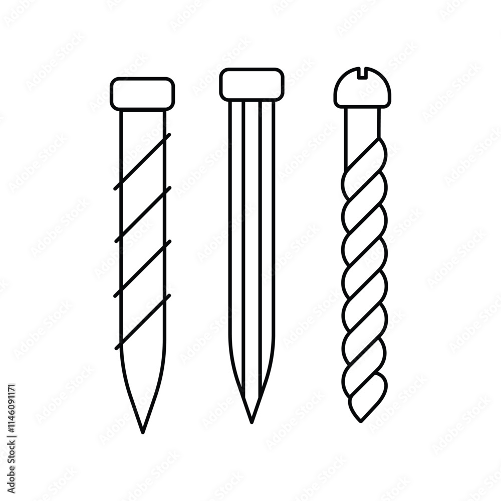 nails lineal icon with white background vector stock illustration nails lineal icon with white background vector stock illustration