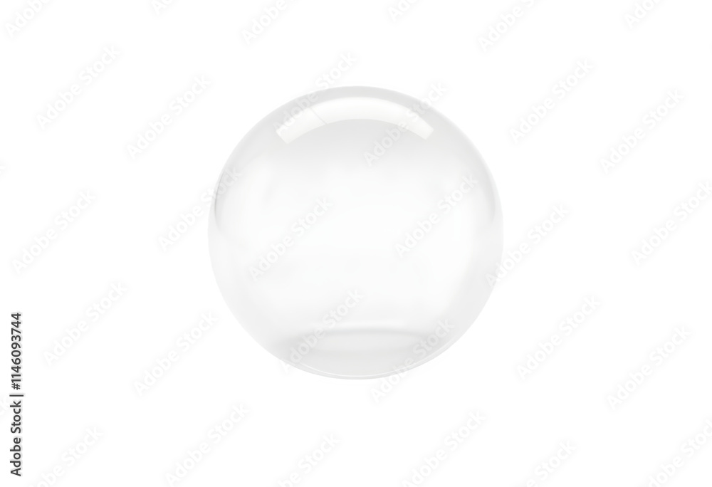 Perfectly Round Reflective White Sphere Centered on Transparent Background Perfectly Round Reflective White Sphere Centered on Transparent Background