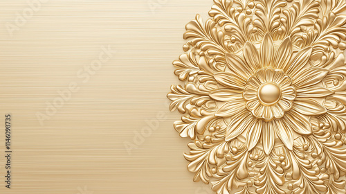 Golden Floral Ornament:  El...