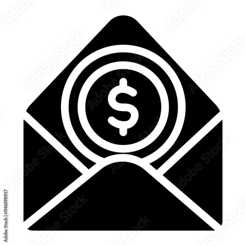 Money donation Solid Icon