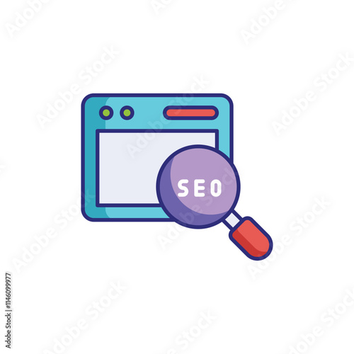 Search Engine Optimization vector icon