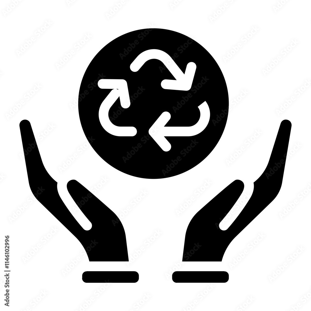 Pollution prevention Solid Icon Pollution prevention Solid Icon
