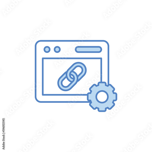 Link Building vector icon