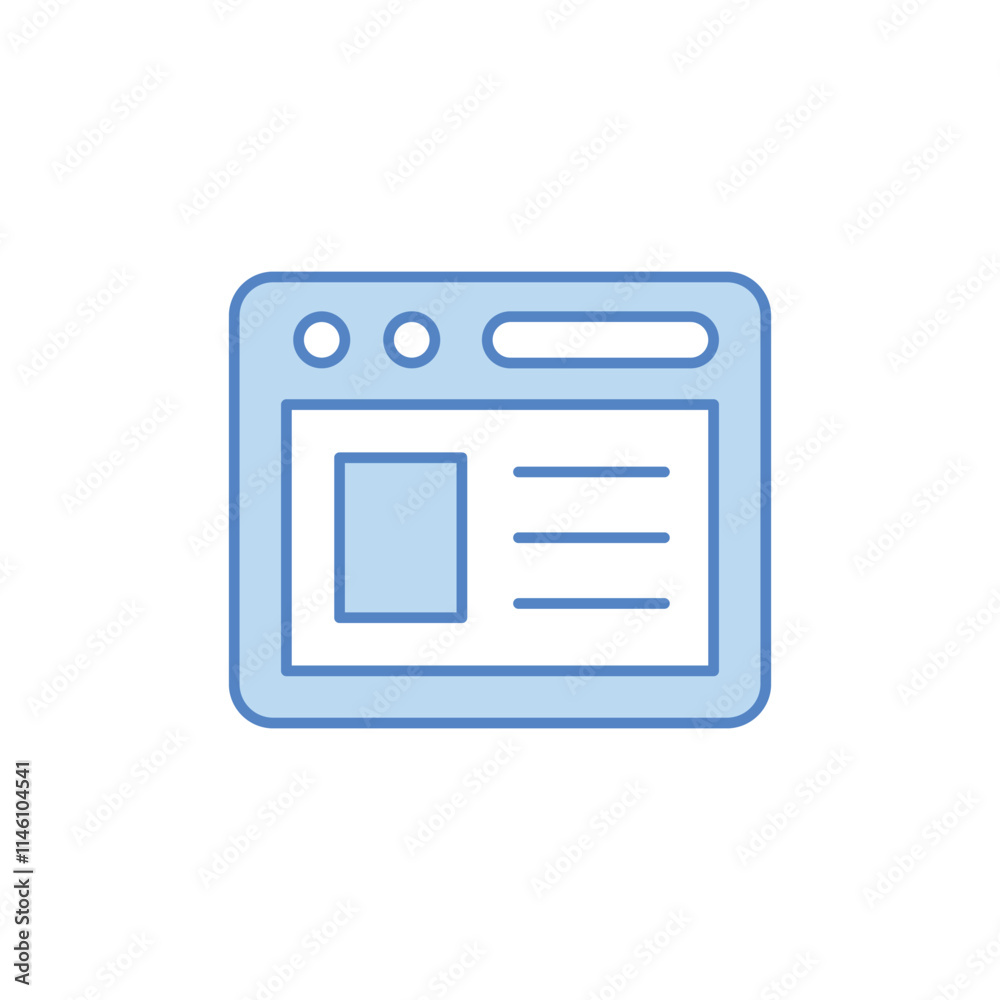 Website vector icon Website vector icon