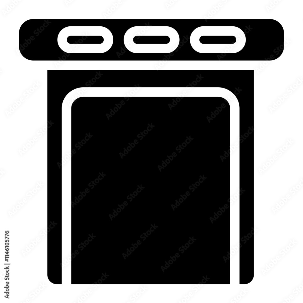Security checkpoint Solid Icon Security checkpoint Solid Icon