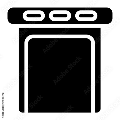 Security checkpoint Solid Icon