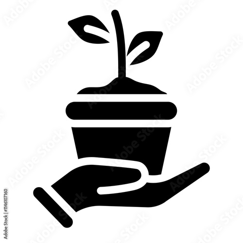 Sustainable farming Solid Icon