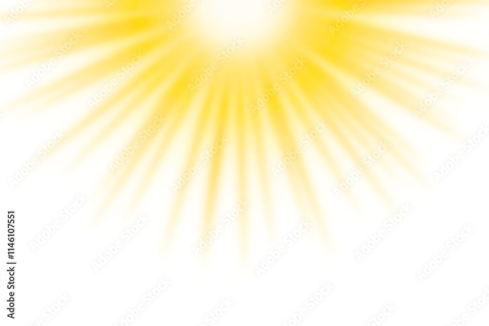 Transparent shining sun rays effect Transparent shining sun rays effect