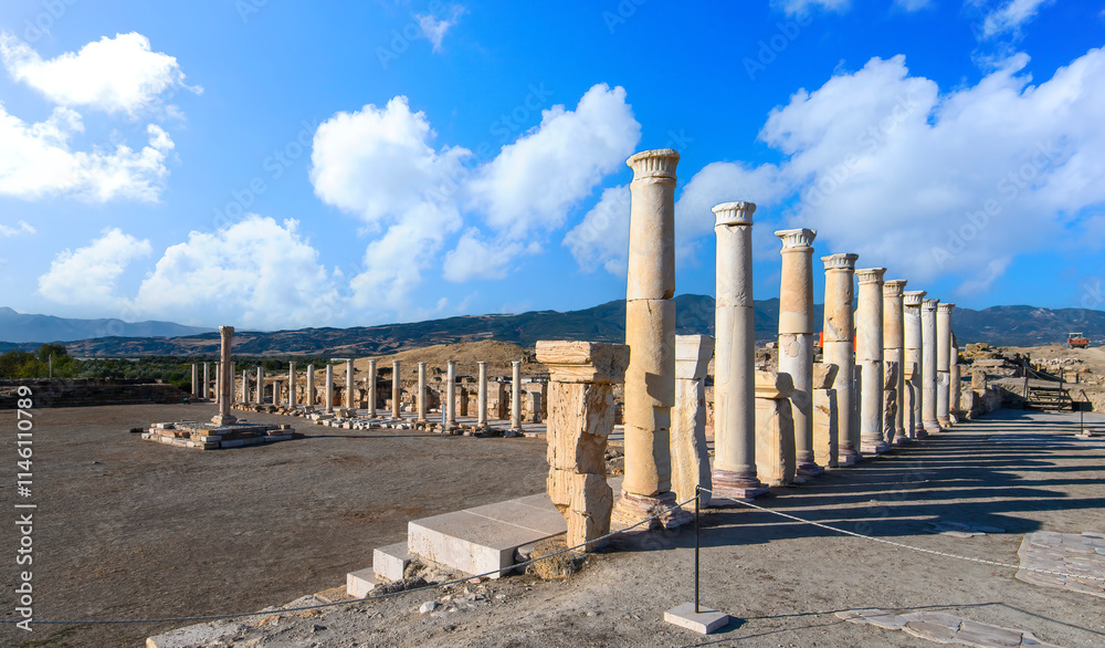 Φωτογραφία The ruins of the ancient city of Tripolis in Denizli Province, Turkey