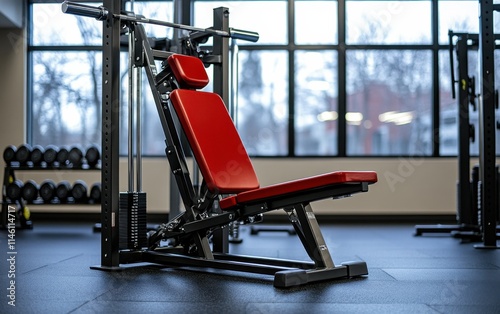 Weight Bench in Gym Setting