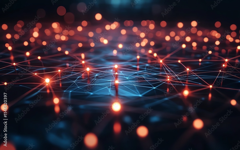 Abstract concept of data transmission blocks within a blockchain network, representing secure information flow and modern digital communication Abstract concept of data transmission blocks within a blockchain network, representing secure information flow and modern digital communication