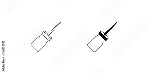 awl set icon with white background vector stock illustration