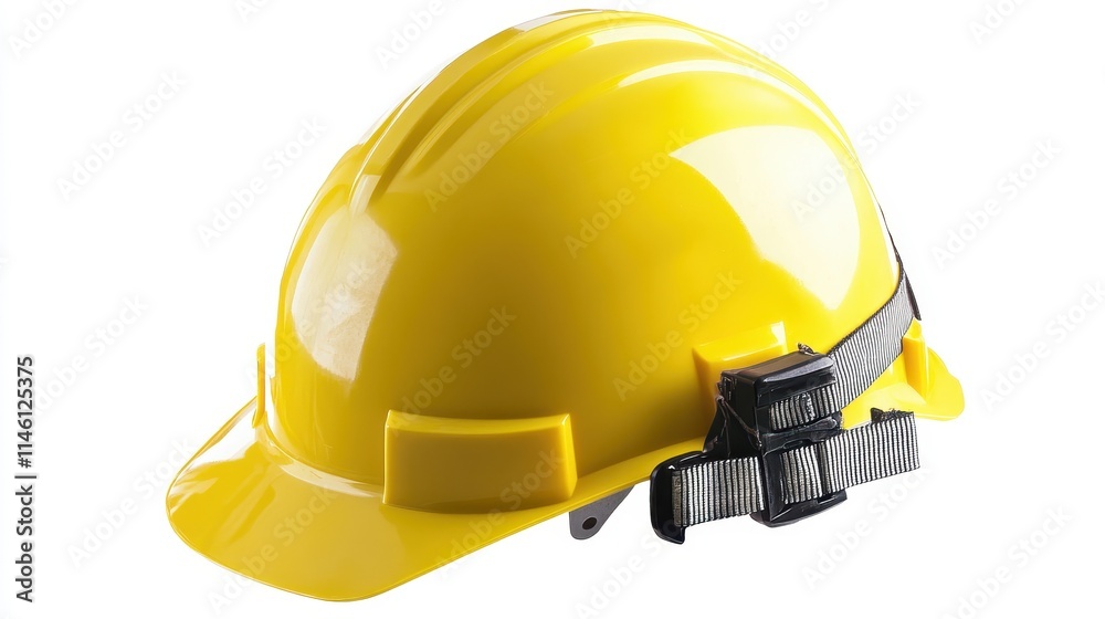 Fototapeta premium Professional Yellow Hard Hat for Construction Use