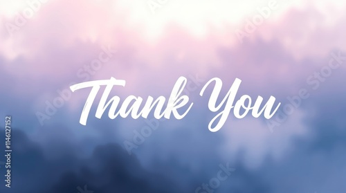A graceful banner expresses heartfelt gratitude for winter, featuring soft pastel colors blended together, creating a calm and reflective atmosphere