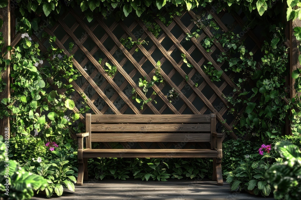 Enhance Your Outdoor Space with This Beautiful Garden Trellis Bench Featuring Built-in Seating for Ultimate Relaxation Enhance Your Outdoor Space with This Beautiful Garden Trellis Bench Featuring Built-in Seating for Ultimate Relaxation