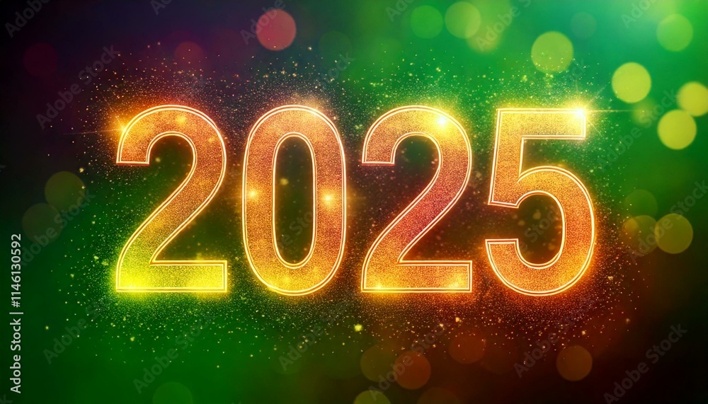 Happy new year 2025 beautiful abstract design banner Happy new year 2025 beautiful abstract design banner