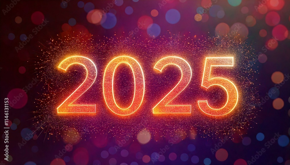 Happy new year 2025 beautiful abstract design banner Happy new year 2025 beautiful abstract design banner