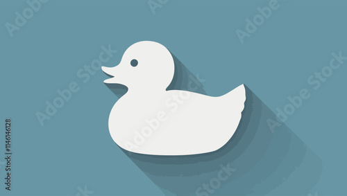 duck silhouettes Icon set 
