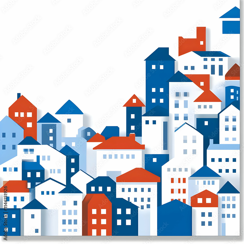 Stylized Cityscape Illustration Stylized Cityscape Illustration