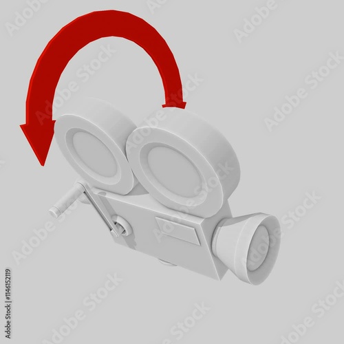 Camera Movement - Roll (3D Camera with RGBA - transparent)