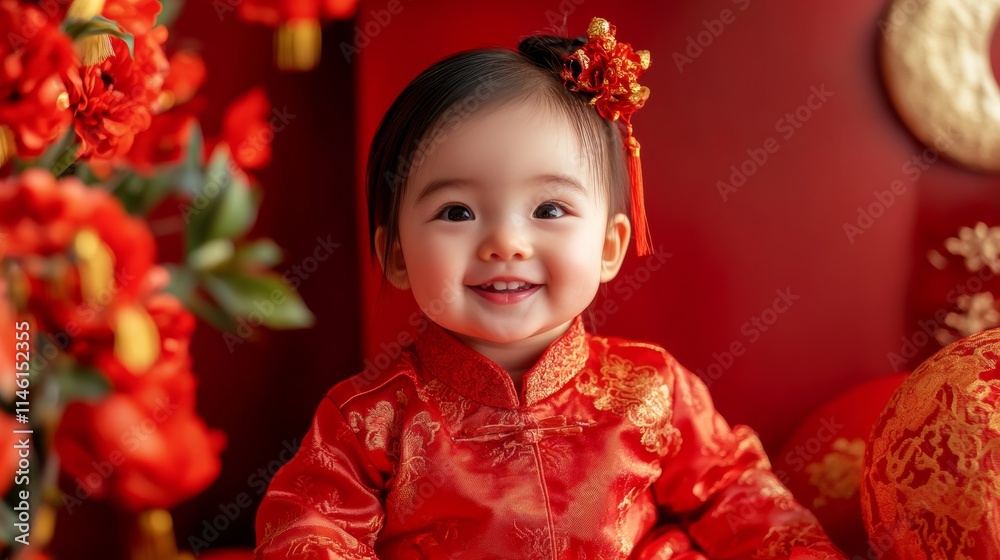 Beautiful greeting card for Happy Chinese New Year with copy space Beautiful greeting card for Happy Chinese New Year with copy space