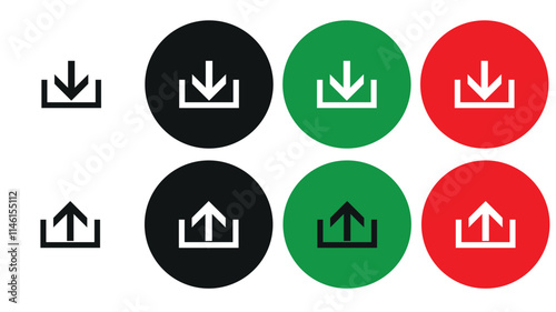 upload button or sign. upload something from the internet vector icon