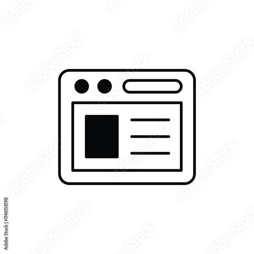 Website vector icon