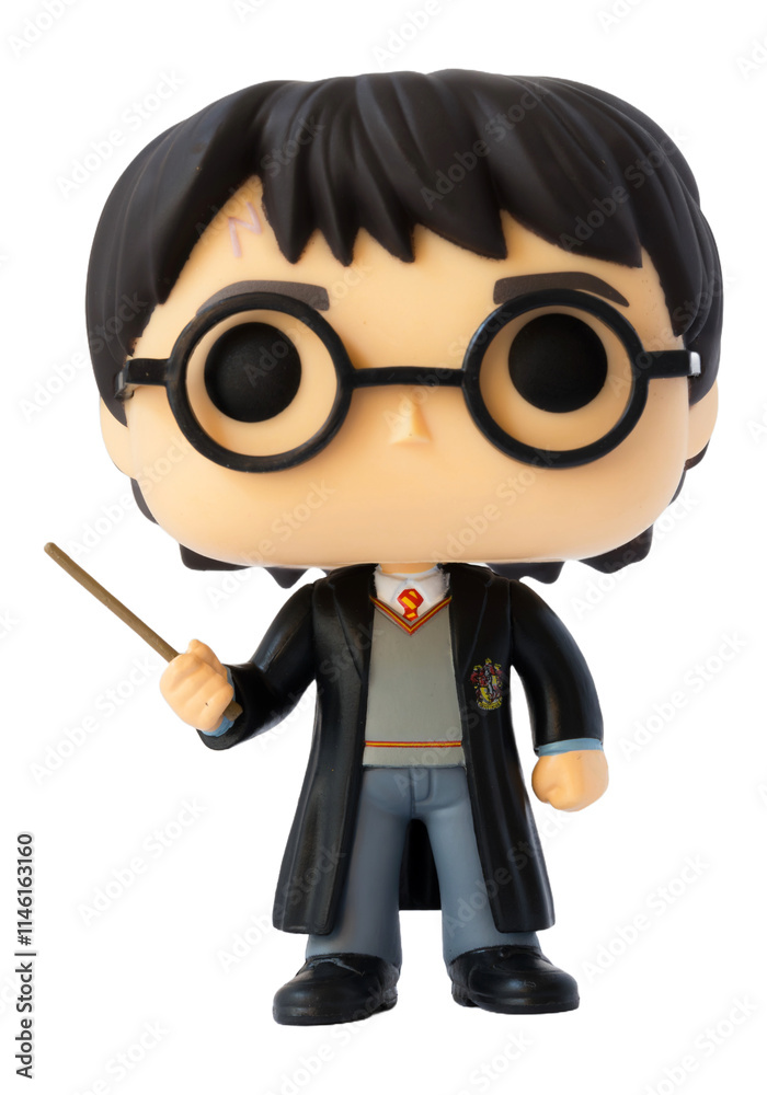 Naklejka premium Dortmund - Deutschland 20. Dezember 2024 Funko Pop Figur Harry Potter - Studio Aufnahme