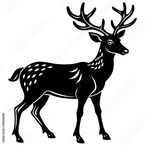 deer silhouette vector