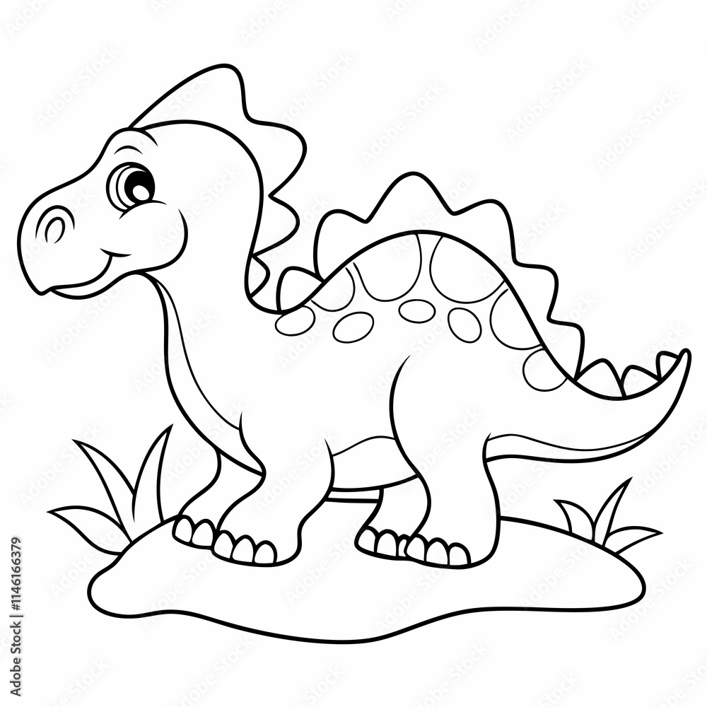 Fototapeta premium cartoon dinosaur