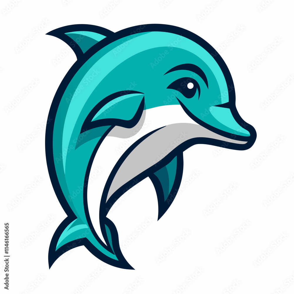 Obraz premium dolphin with blue eyes