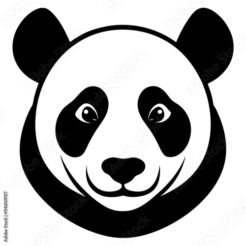 panda face illustration