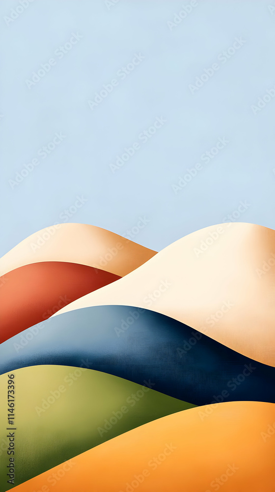 Abstract Landscape Illustration