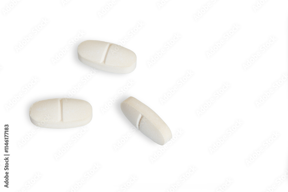 Pharmaceutical pills on white background Pharmaceutical pills on white background