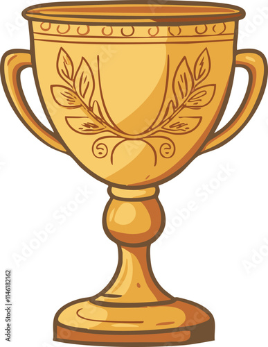 illustration of a gold cup trophy