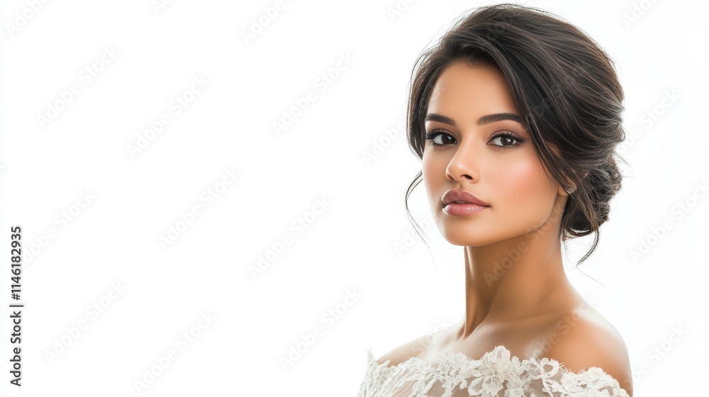 Beautiful Woman in Party Dress Posing for a Photo. Fictional Character Created By Generative AI Beautiful Woman in Party Dress Posing for a Photo. Fictional Character Created By Generative AI