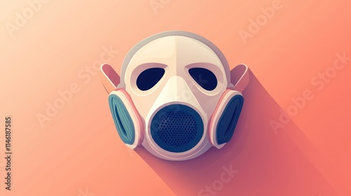 Protective Respirator Mask: Safety Gear, Industrial Design photo