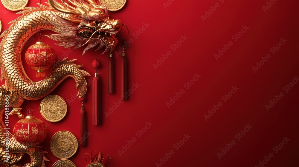 Minimalist High Definition Vector Design of Red Dragon Elements Minimalist High Definition Vector Design of Red Dragon Elements