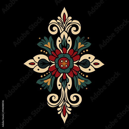 Celtic Tribal tattoo flash illustration photo