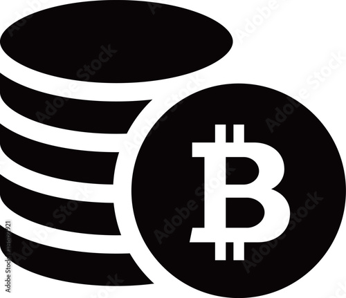 仮想通貨のシンプルアイコン
