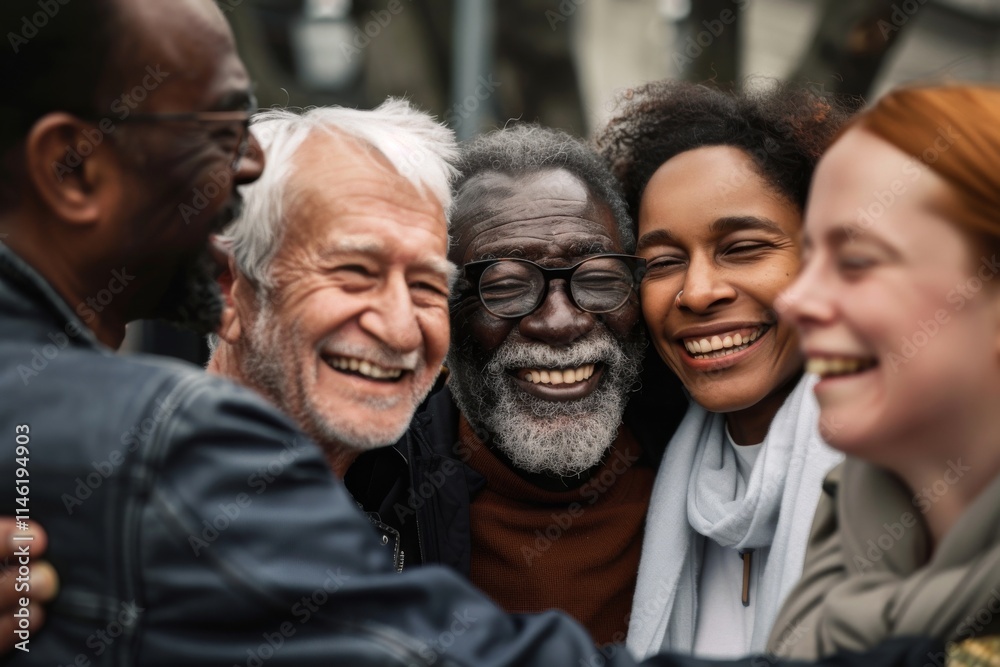 Group of diverse people having fun together. Multiethnic group of friends spending time together. Group of diverse people having fun together. Multiethnic group of friends spending time together.