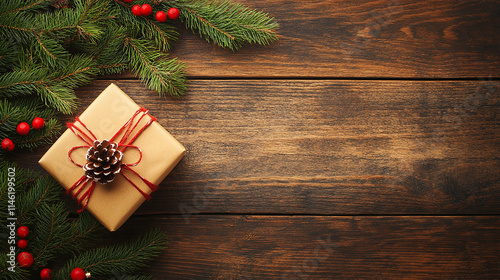 Beautiful christmas background template with copy space for text