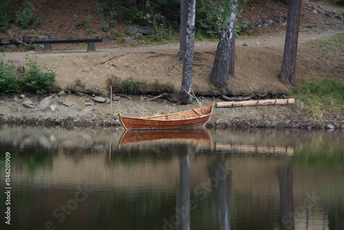 Boot auf See, Reflektion photo