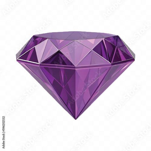 abstract 3d different colour style diamond stone in triangle isolated on white background

