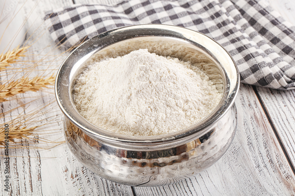 Wheat flour heap for bake Wheat flour heap for bake