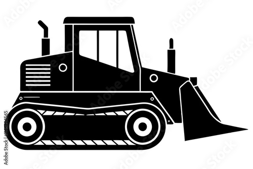 tractor isolated on white background
