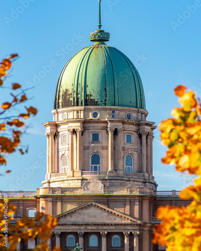 Royal palace of Buda in autumn, Budapest, Hungary