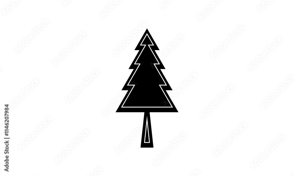 Obraz premium Logo Christmas Tree