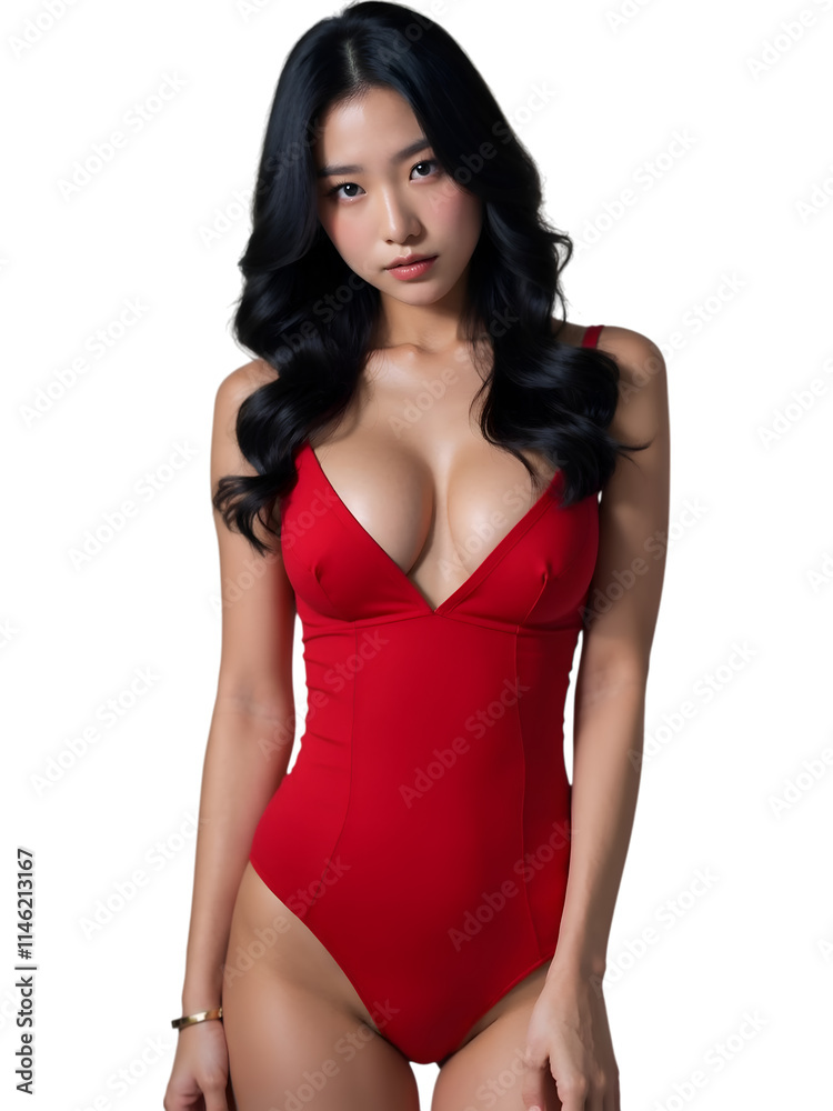 Asian sexy woman on transparent background Asian sexy woman on transparent background