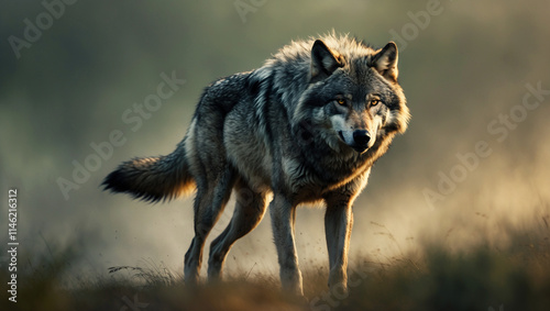 Explore stunning wolf images and art: from majestic howling wolves to lone wolf portraits. Perfect for nature lovers, presentations, and creative designs. photo